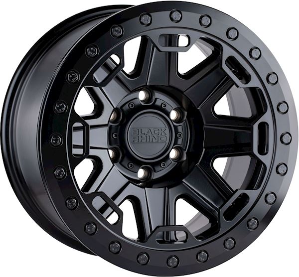 Black Rhino Rift Beadlock Matte Black W/Black Bolts - Image 1